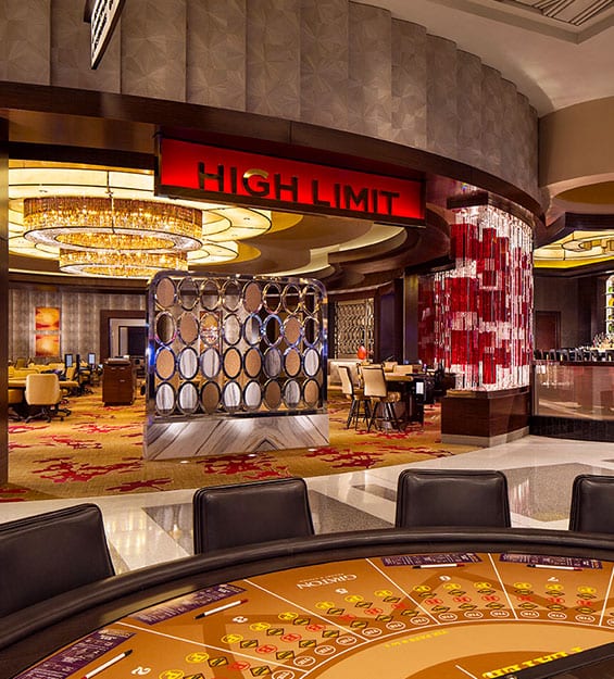 Exterior photo of the High Limit Table Games Room