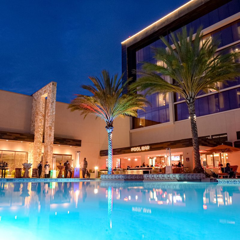 The Pool at Graton Resort & Casino at night