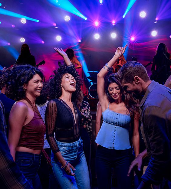 Young group of friends enjoying the Nightly Entertainment, Comedy and Concerts at Graton Resort & Casino
